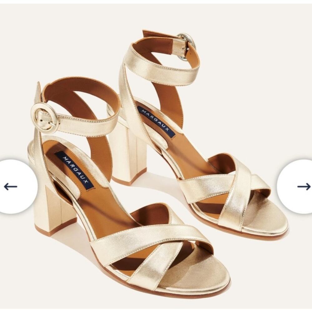 Margaux Uptown City Sandal Gold Heeled 38 W